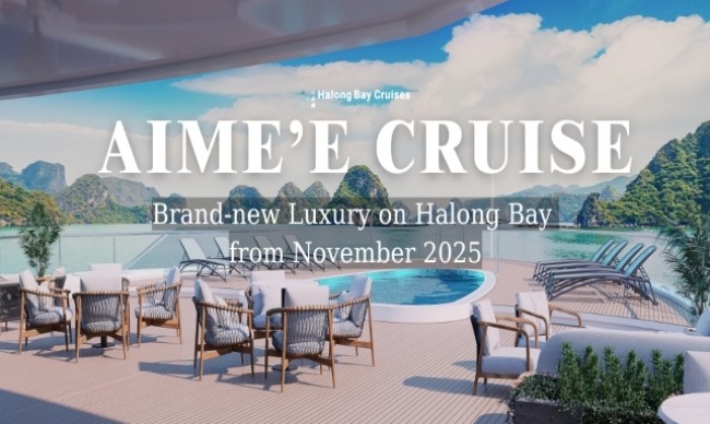 Aboard Aime’e Cruise for a New Luxury on Halong Bay from November 2025