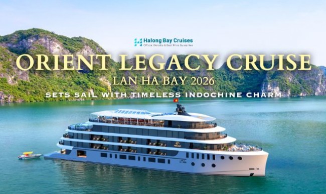 Orient Legacy Cruise Sets Sail in Lan Ha Bay 2026 with Timeless Indochine Charm