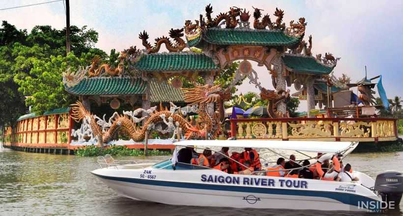 Saigon Dragon Floating Temples by Luxury Speedboat - SIC tour