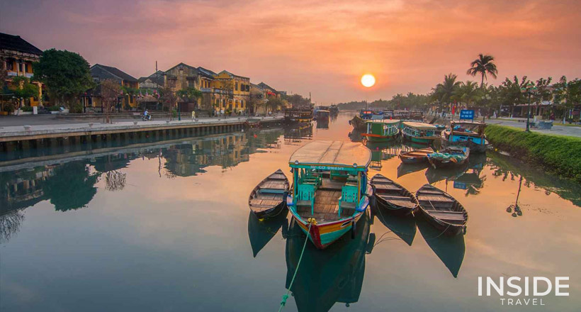Vietnam rural landscape and charming caves